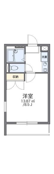レオパレスグランドゥールBの間取り画像