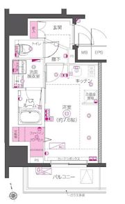 ZOOM秋葉原NORTHの間取り画像