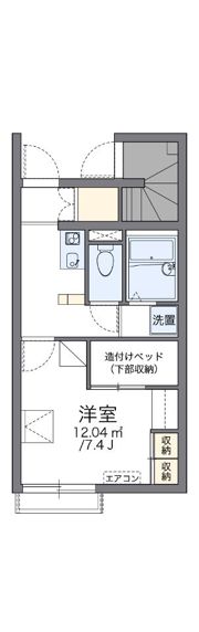 レオパレスクレールの間取り画像