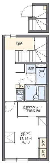 レオパレスKOMOTO邑楽の間取り画像