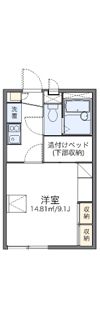レオパレス花咲の間取り画像
