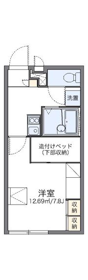 レオパレスジュネスⅢの間取り画像