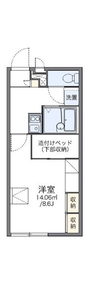 レオパレスジュネスⅣの間取り画像