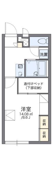 レオパレスプラザの間取り画像