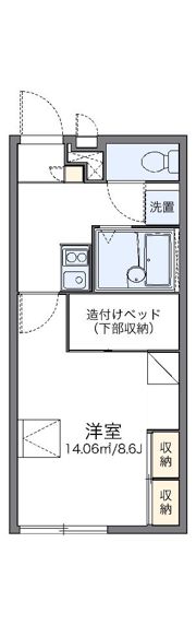 レオパレスアネシスの間取り画像