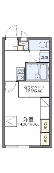 レオパレスアネシスの間取り画像