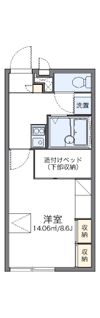 レオパレスアネシスの間取り画像
