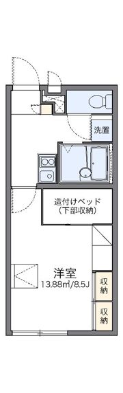 レオパレスアネシスの間取り画像