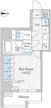 グレイスリヴィエール東京八丁堀の間取り画像