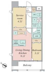 グランカーサ曳舟の間取り画像