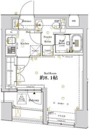 ディアレイシャス東京ベイ潮見の間取り画像