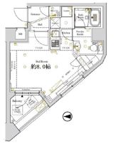 ディアレイシャス東京ベイ潮見の間取り画像