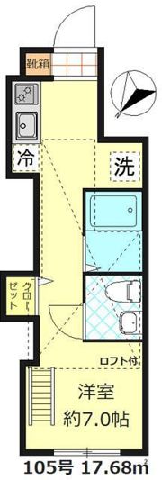 ベルエクラ阿佐ヶ谷の間取り画像