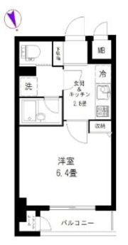 マリオン新宿河田の間取り画像
