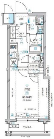 ディアレイシャス下高井戸の間取り画像