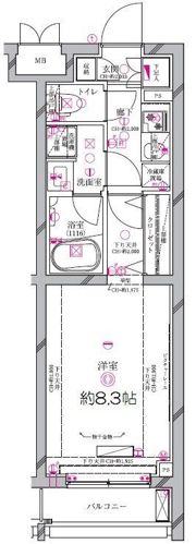 ディアレイシャス世田谷上町の間取り画像