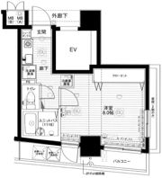 メインステージ蒲田Ⅱの間取り画像