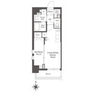 クレストコート白金高輪の間取り画像