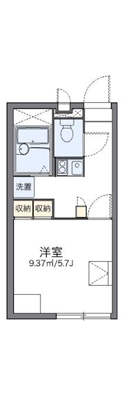 レオパレスパウロの間取り画像