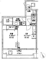 パークハビオ京橋の間取り画像