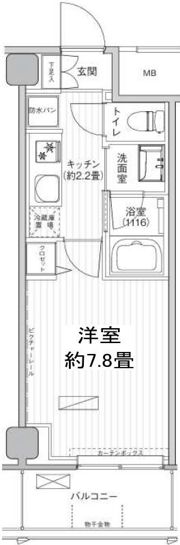ヒューリック浅草橋江戸通の間取り画像