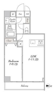 プレール・ドゥーク錦糸公園NORTHの間取り画像