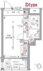 ラグディア高輪の間取り画像