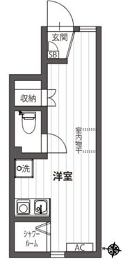 トレカーサ西馬込の間取り画像