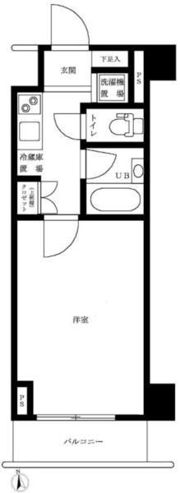 ルーブル西早稲田弐番館の間取り画像