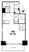 レジディア麻布十番Ⅱの間取り画像
