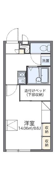 レオパレス喜勇の間取り画像