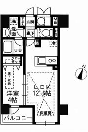 ルジェンテ・リベル日本橋濱町の間取り画像