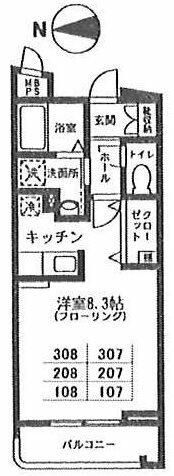 ビバグランデ光琳の間取り画像