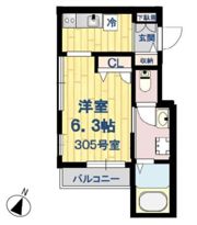 SOUTH高輪の間取り画像