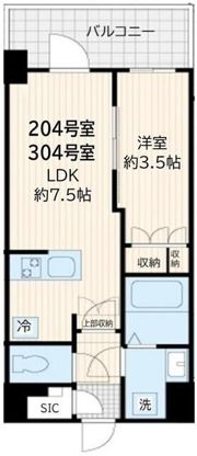 アルカンシエル新宿大京町の間取り画像