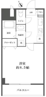 L-flat田町の間取り画像