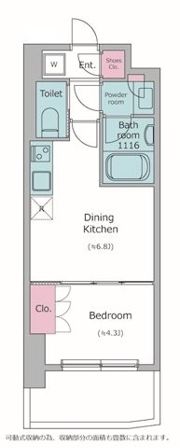 レジディア亀戸プレイスの間取り画像