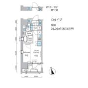 プライマル中央MINATOの間取り画像