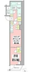 クレストコート新宿山吹町の間取り画像