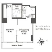 ウエリスアーバン品川タワーの間取り画像