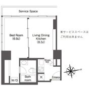 ウエリスアーバン品川タワーの間取り画像