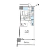 コンフォリア新宿イーストサイドタワーの間取り画像