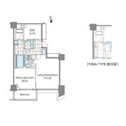 コンフォリア新宿イーストサイドタワーの間取り画像