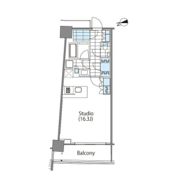 コンフォリア新宿イーストサイドタワーの間取り画像