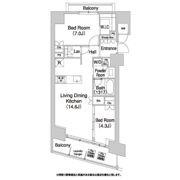 コンフォリア芝浦バウハウスの間取り画像