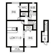 ラ・カーサ・サリーレの間取り画像