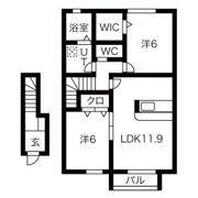 ラ・カーサ・サリーレの間取り画像