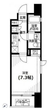 プレール・ドゥーク銀座東の間取り画像