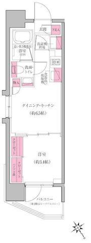 レジディア門前仲町プレイスの間取り画像