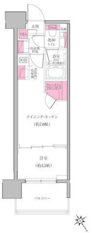 レジディア門前仲町プレイスの間取り画像